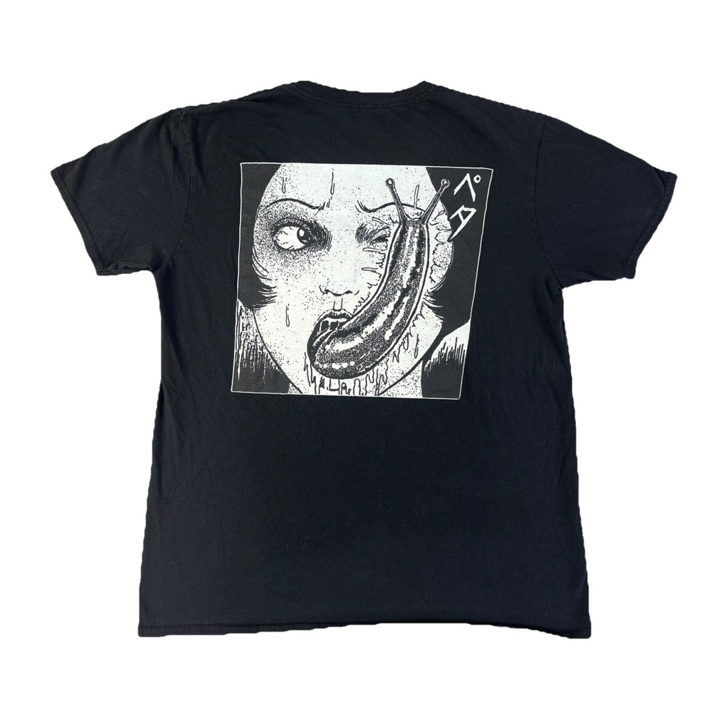 Japanese anime Junji Ito Collection T-shirt size L Horror Black Gore